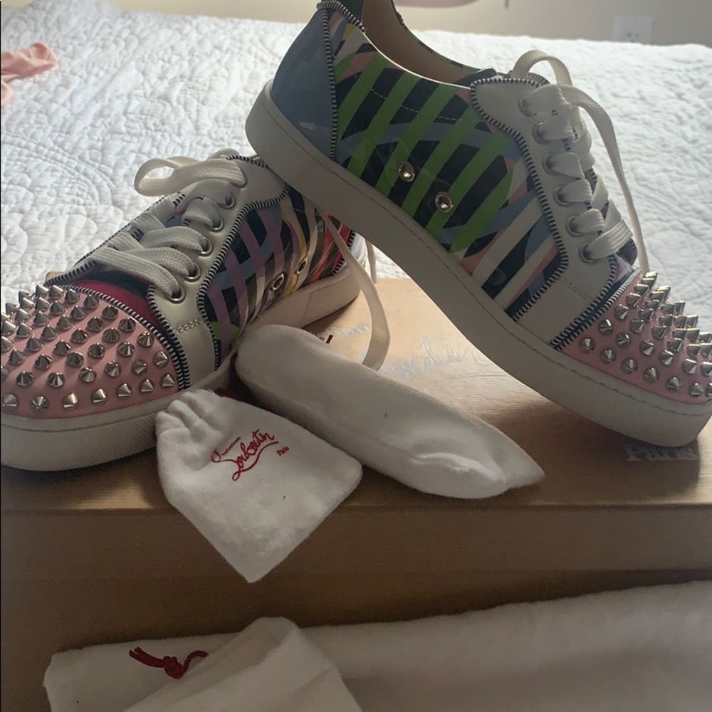 Christian Louboutin Vieira Spikes Orlato Sneaker View 2
